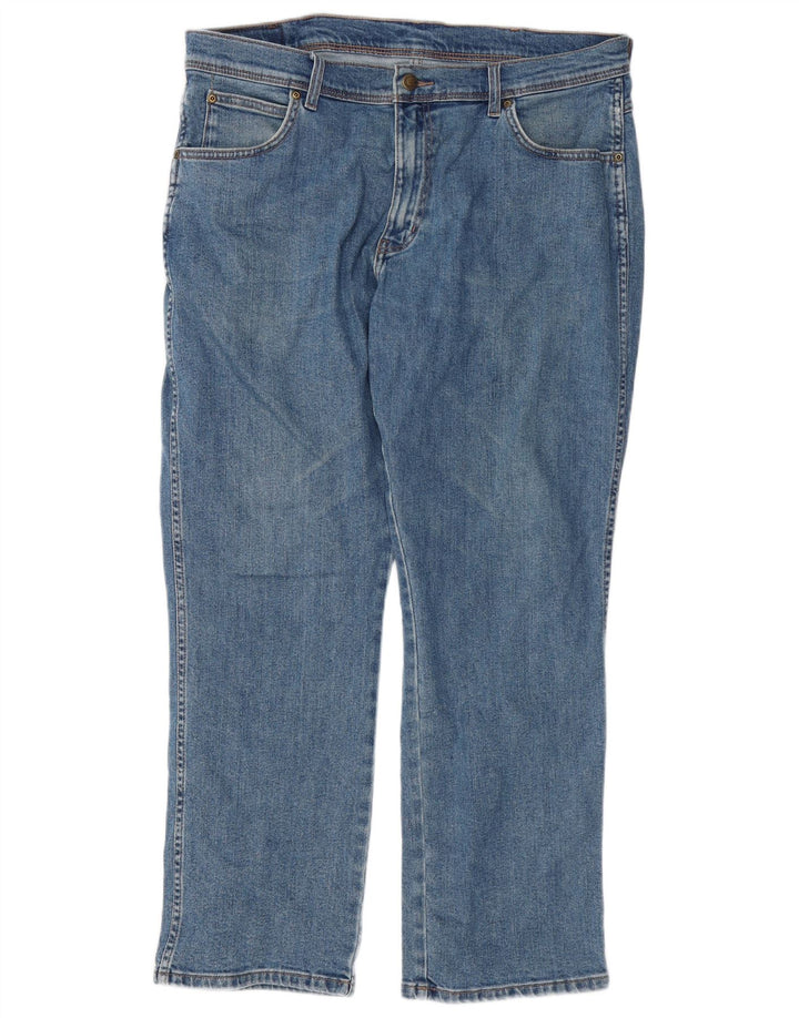 Wrangler Herren-Jeans mit normaler Passform, gerade Passform, W36, L30, Blau, Baumwolle