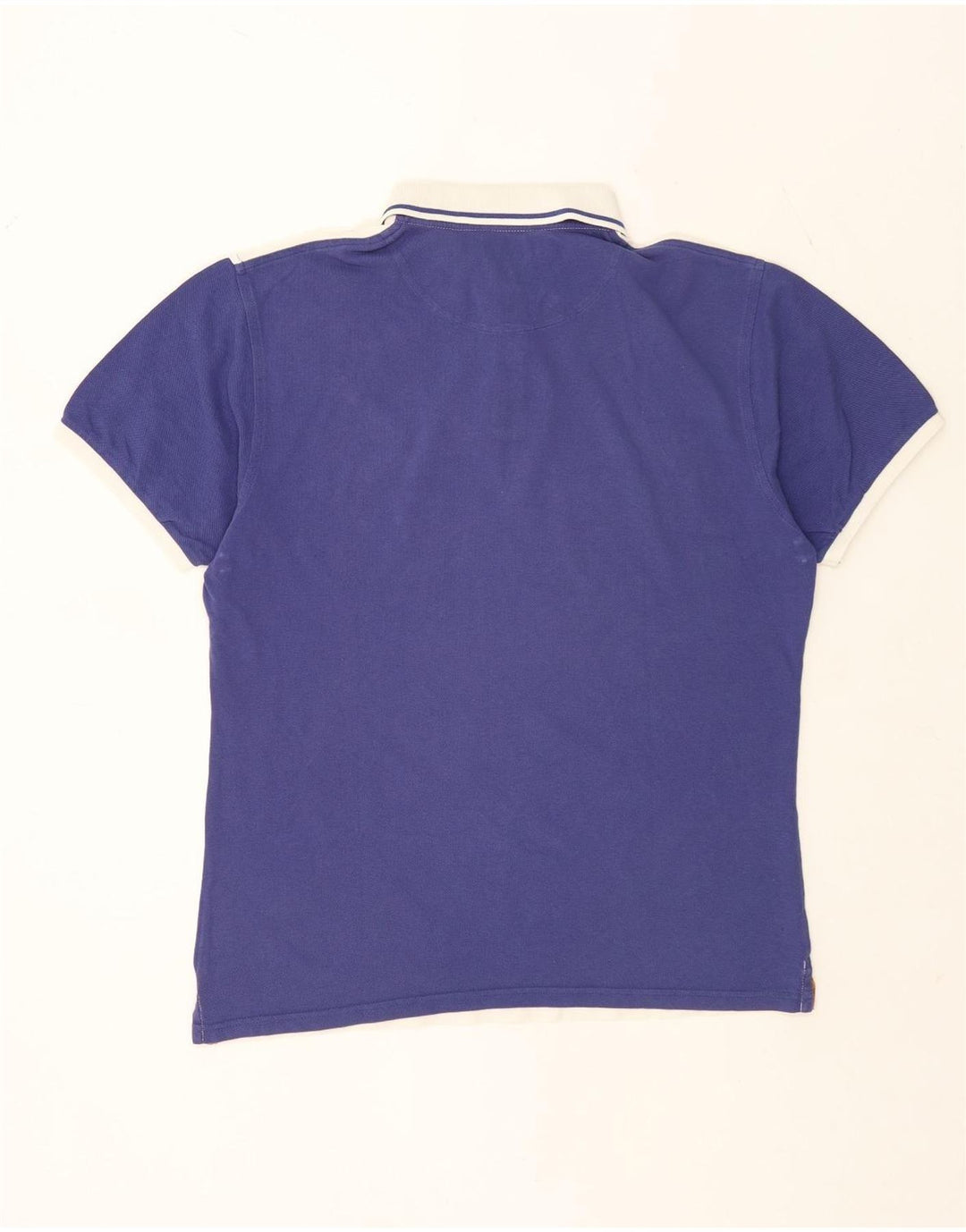 ALVIERO MARTINI Herren-Poloshirt, groß, Weiß, Farbblock