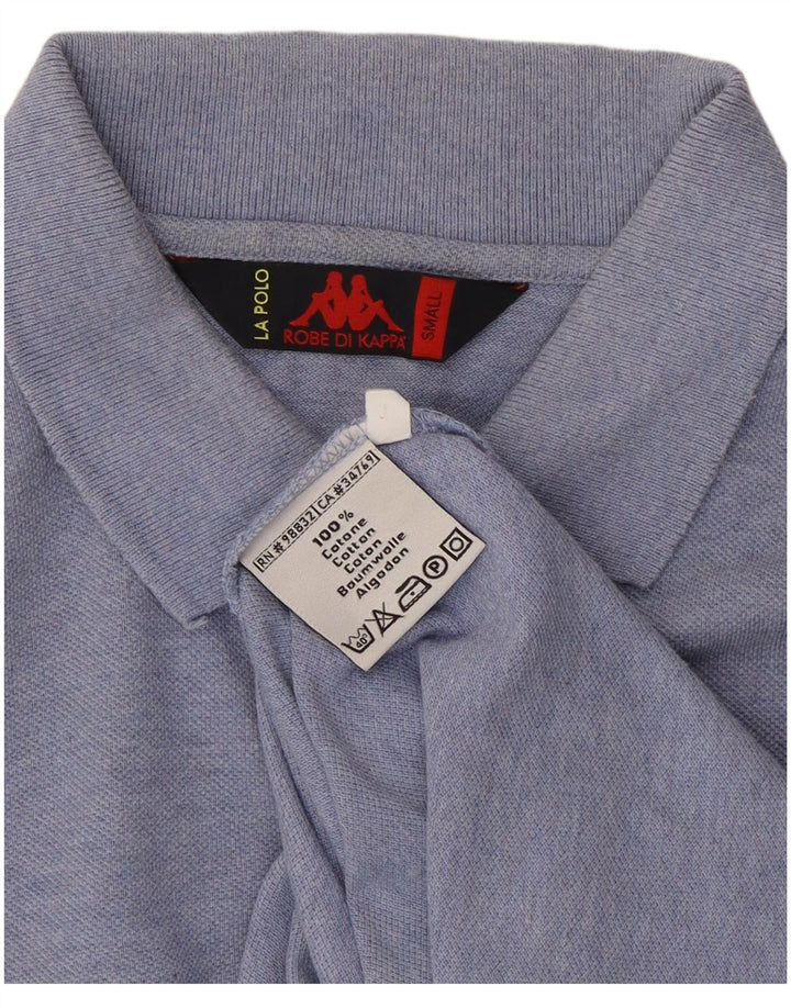 Kappa Herren-Poloshirt, kleine blaue Baumwolle
