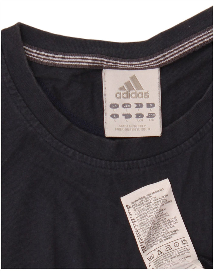 Adidas Herren Weste Top Large Marineblau Baumwolle
