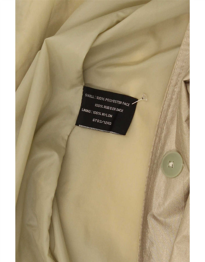 Nuage Damen Übergroßer Regenmantel UK 12 Medium Gold Polyester