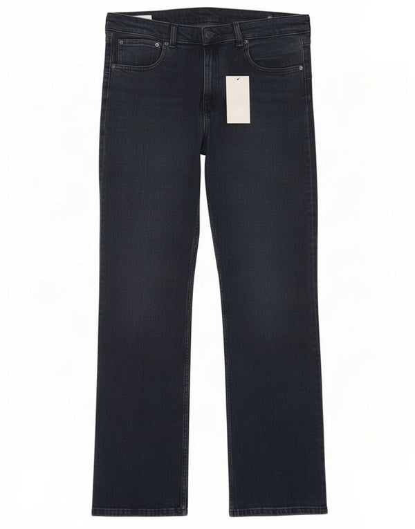 Zara Damen Bootcut Jeans EU 48 2XL W38 L32 Marineblaue Baumwolle