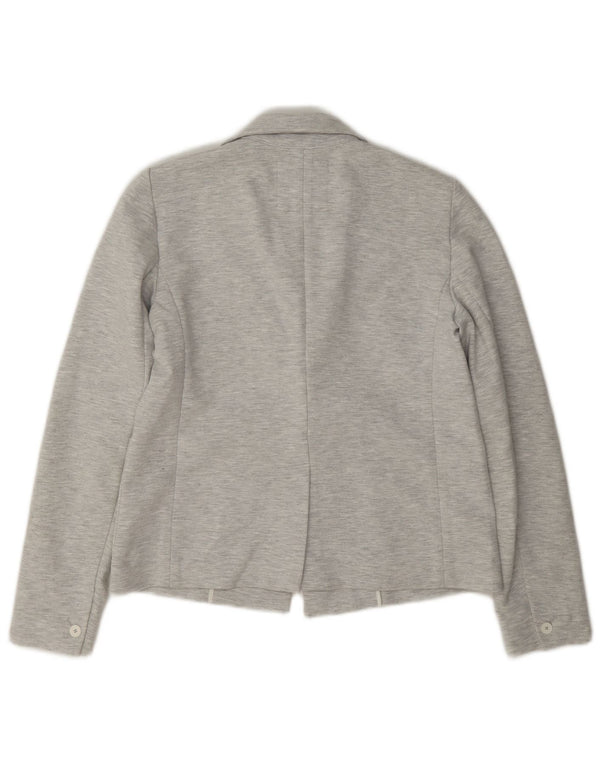 Gap Damen-Blazerjacke mit 1 Knopf, US 6, mittelgraues Polyester