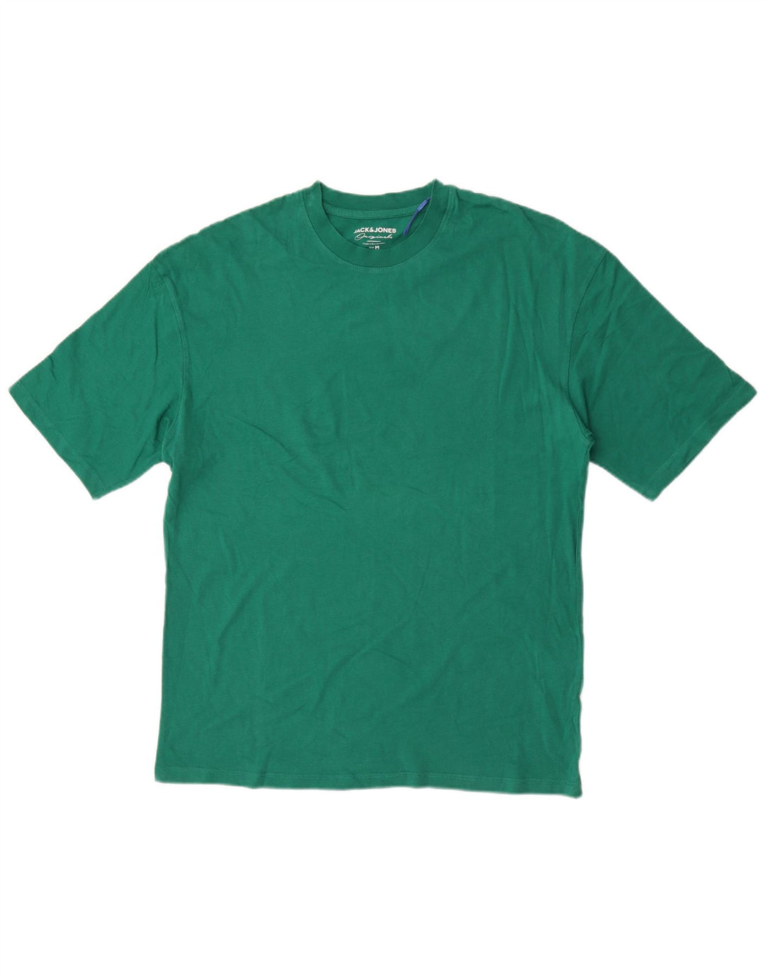 Jack & Jones Herren Reguläres T-Shirt-Oberteil aus mittelgrüner Baumwolle