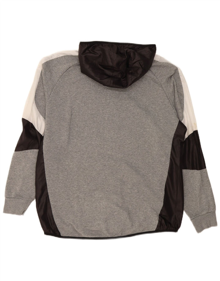 Puma Herren-Kapuzenpullover mit Reißverschluss, XL, Grau, Farbblock
