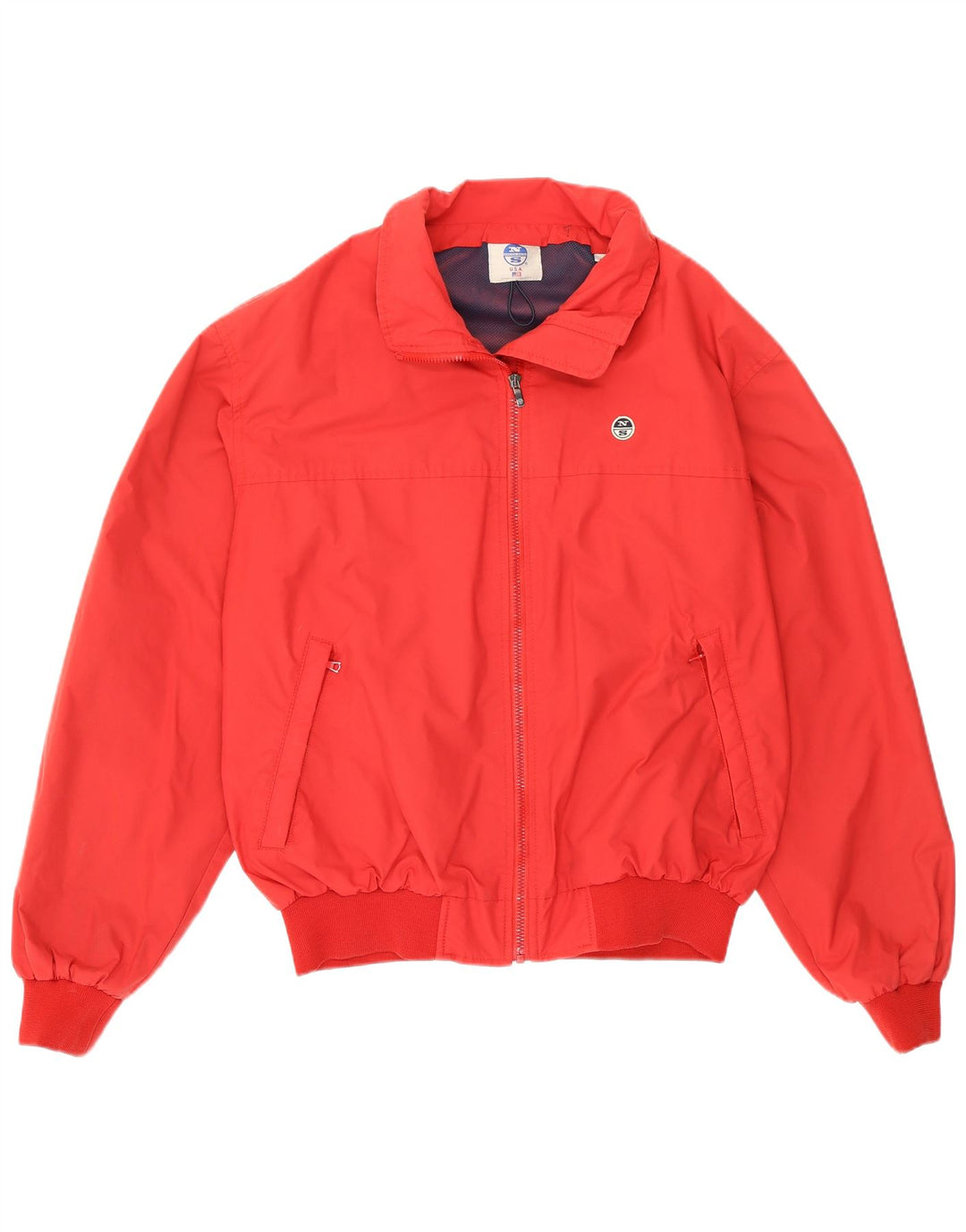North Sails Herren Bomberjacke UK 40 Large Rot Polyamid