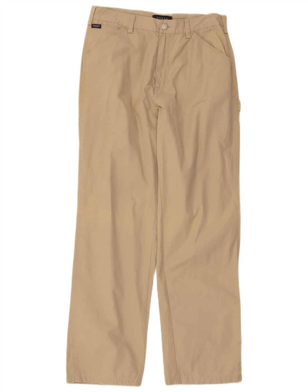 Guess Gerade Herren-Cargohose W32 L30 Beige Baumwolle