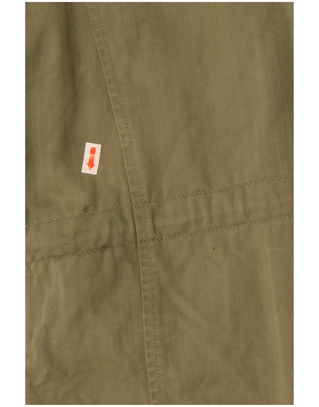 Superdry Damen-Militärjacke mit Kapuze, UK 12, mittlere Khaki-Baumwolle