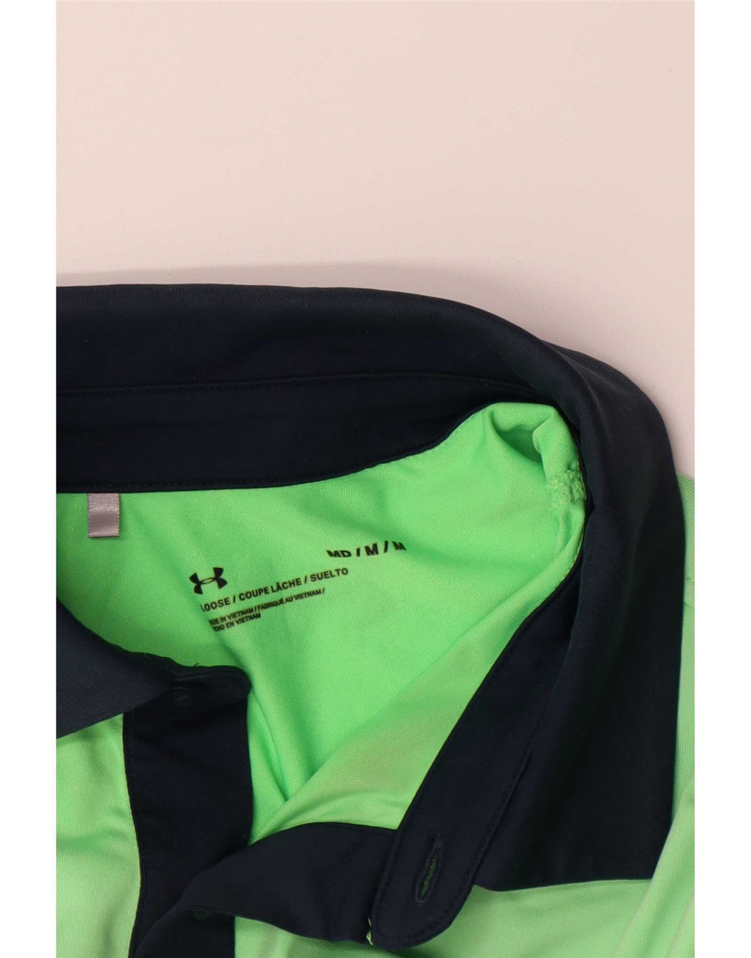 Under Armour Herren-Poloshirt, mittelgroß, Marineblau, Farbblock