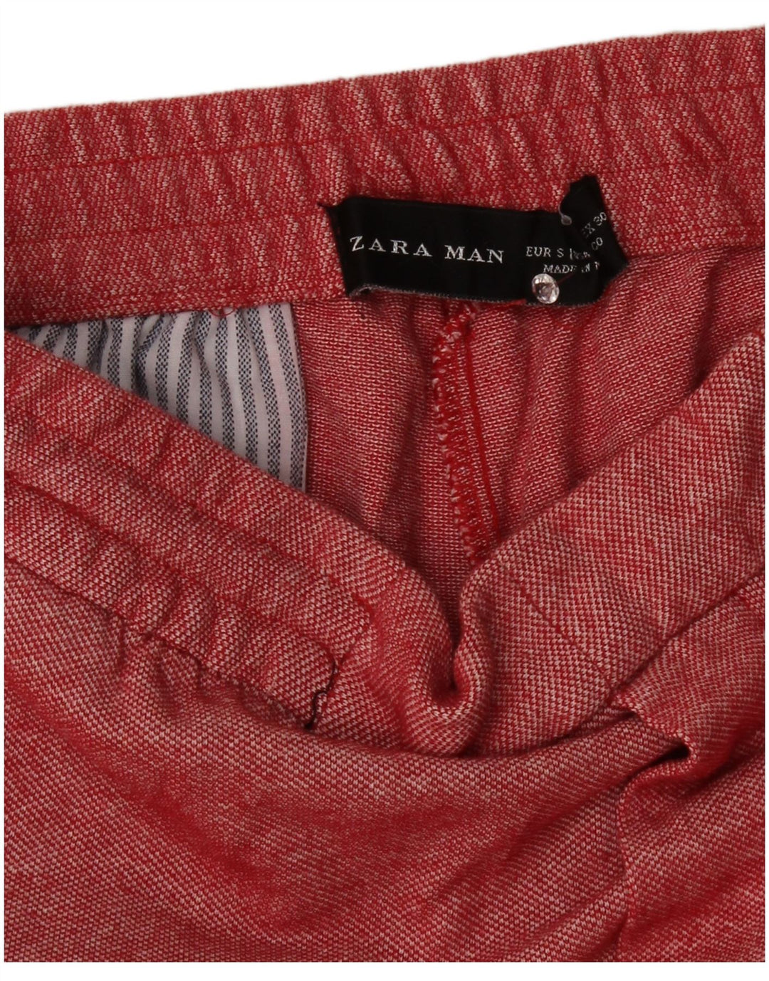 Zara Herren-Sportshorts, klein, rot meliert