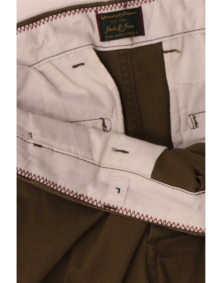 Jack & Jones Herren-Chinoshorts, Größe L, W36, Khaki, Baumwolle