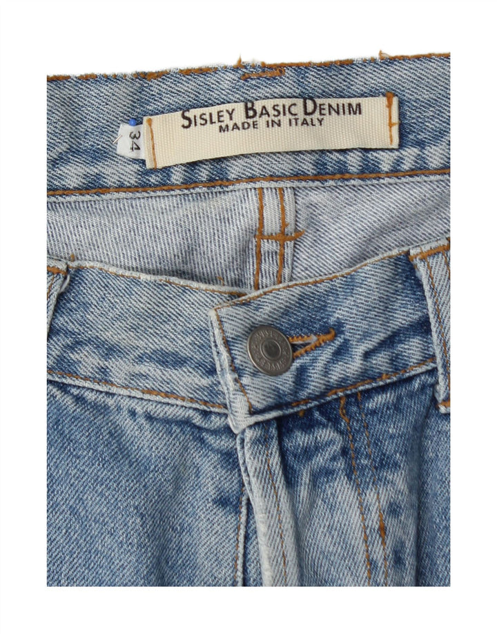 SISLEY Mens Straight Jeans  W34 L30 Blue Cotton