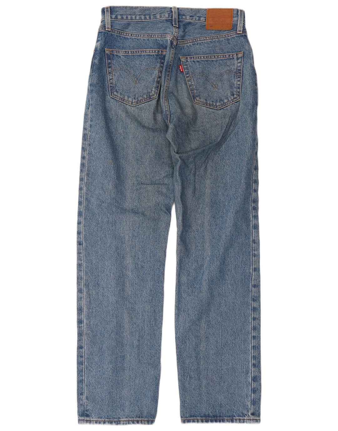 Levi's Damen 501 Straight Jeans W26 L32 Blaue Baumwolle