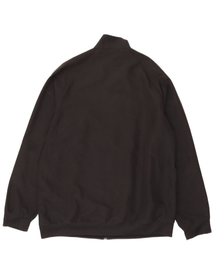 Adidas Herren Climalite Trainingsanzug Top Jacke Großes schwarzes Polyester
