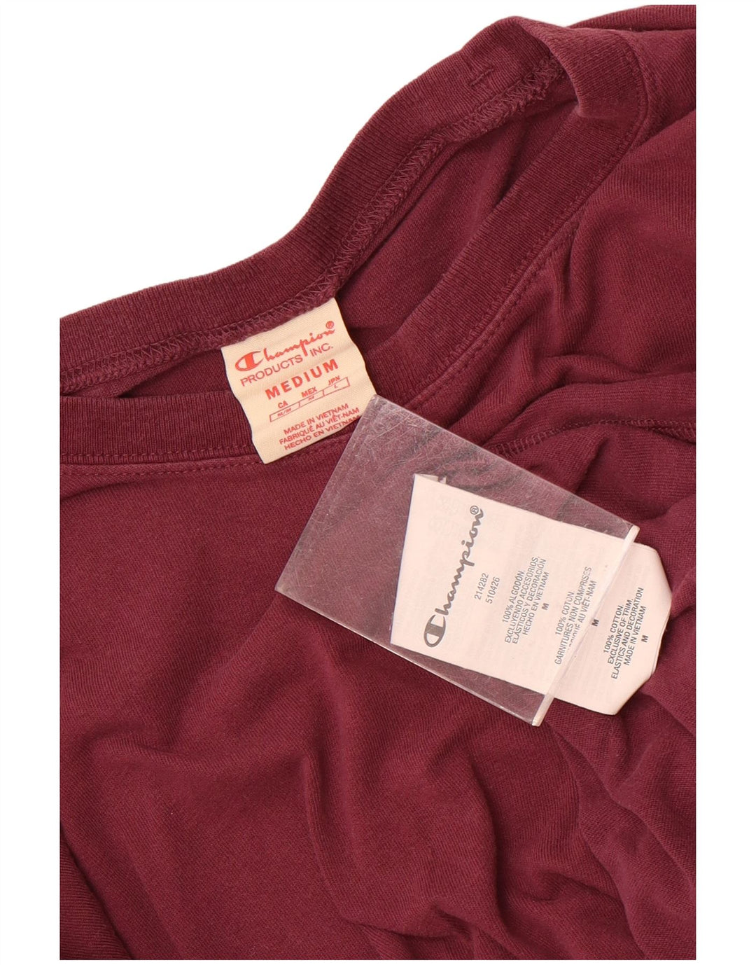 Champion Herren T-Shirt Top Medium Burgund