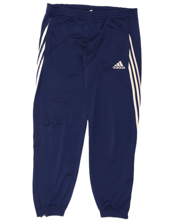 Adidas Herren-Trainingshose, Jogginghose, groß, marineblau, Polyester, Sport