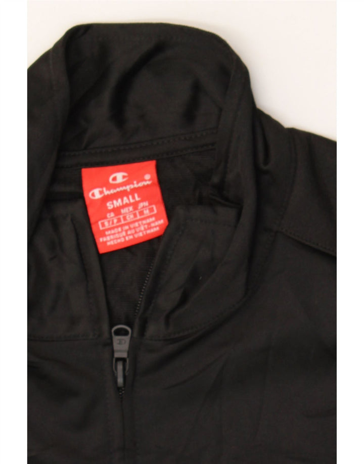 CHAMPION Mens Tracksuit Top Jacket Small Black Polyester Vintage Champion and Second-Hand Champion from Messina Hembry 