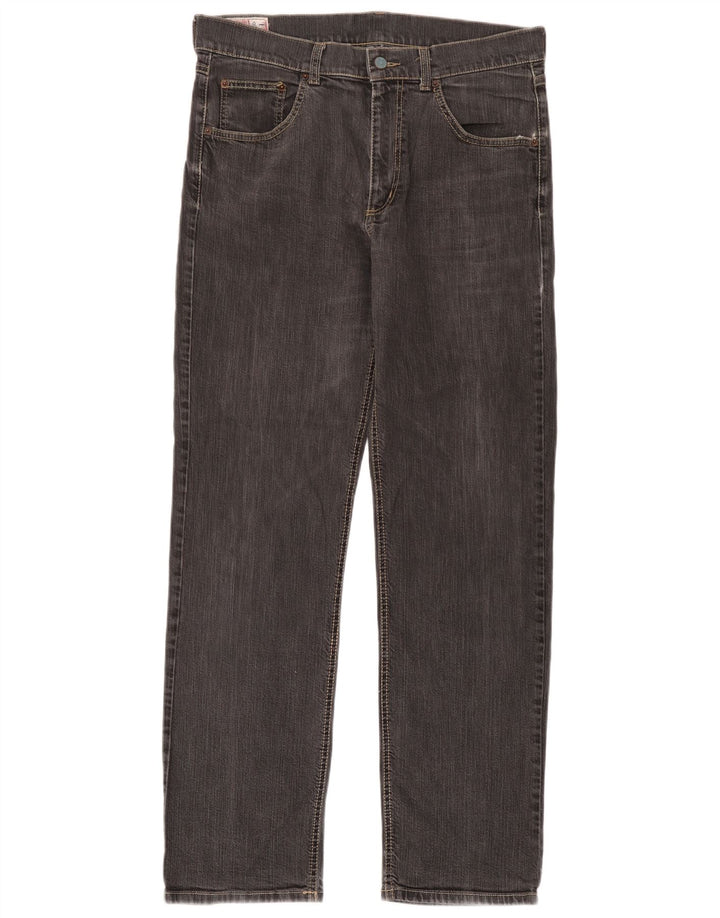 Rifle Herren Straight Jeans W34 L32 Graue Baumwolle