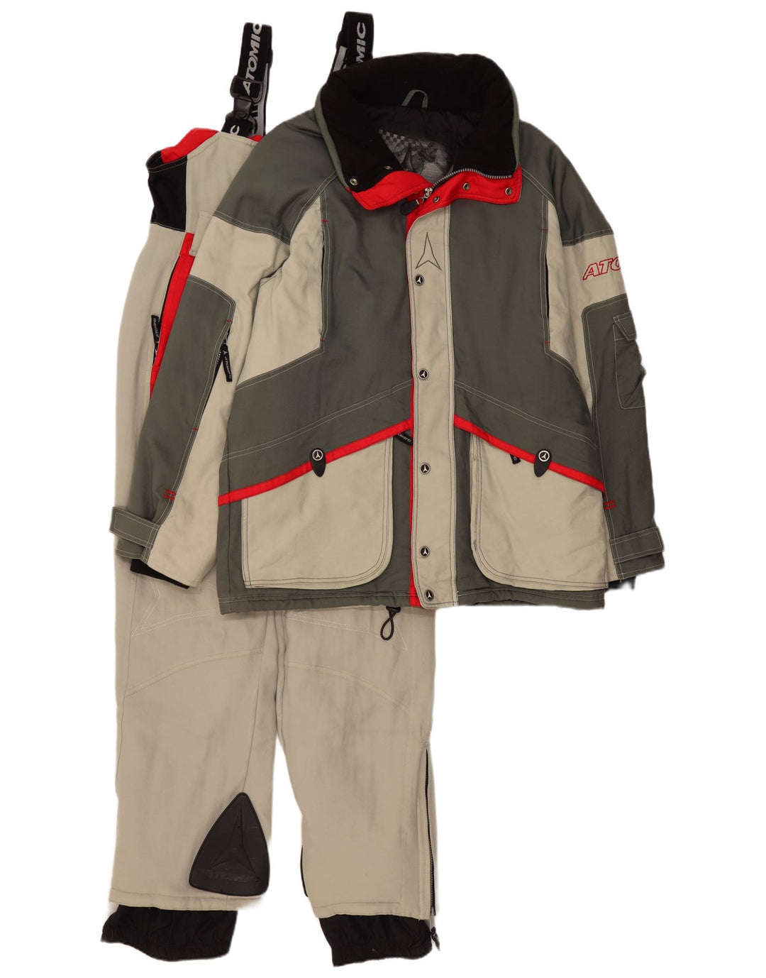 Atomic Herren Graphic Ski 2-teiliges Set UK 38 Mittelgrau Farbblock