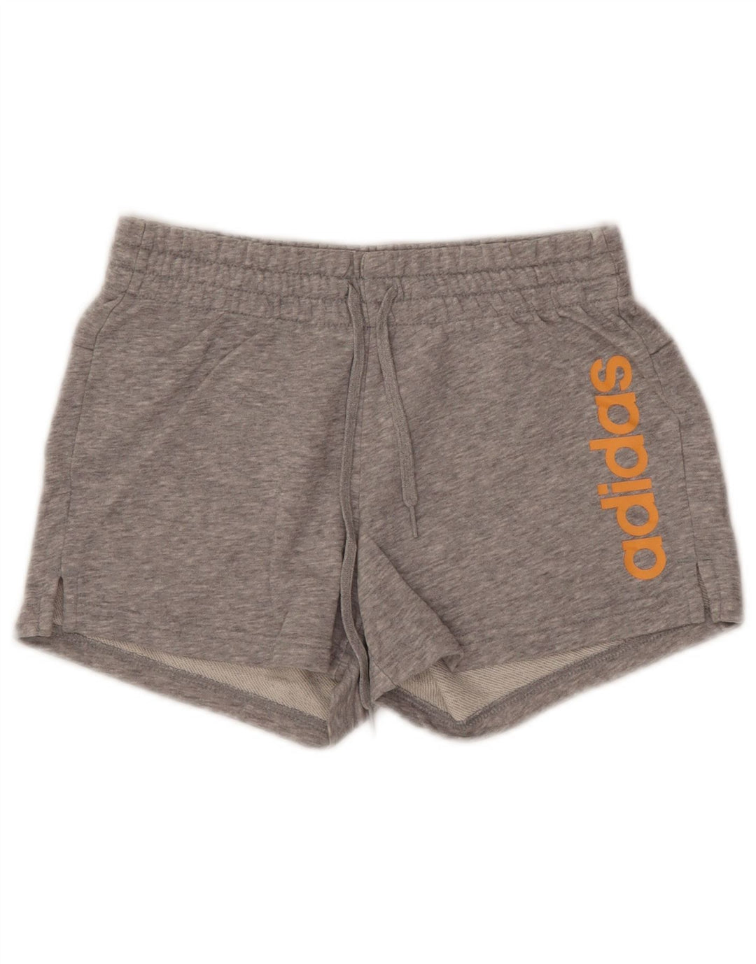 ADIDAS Damen Graphic Sport Shorts UK 4/6 XS Graue Baumwolle