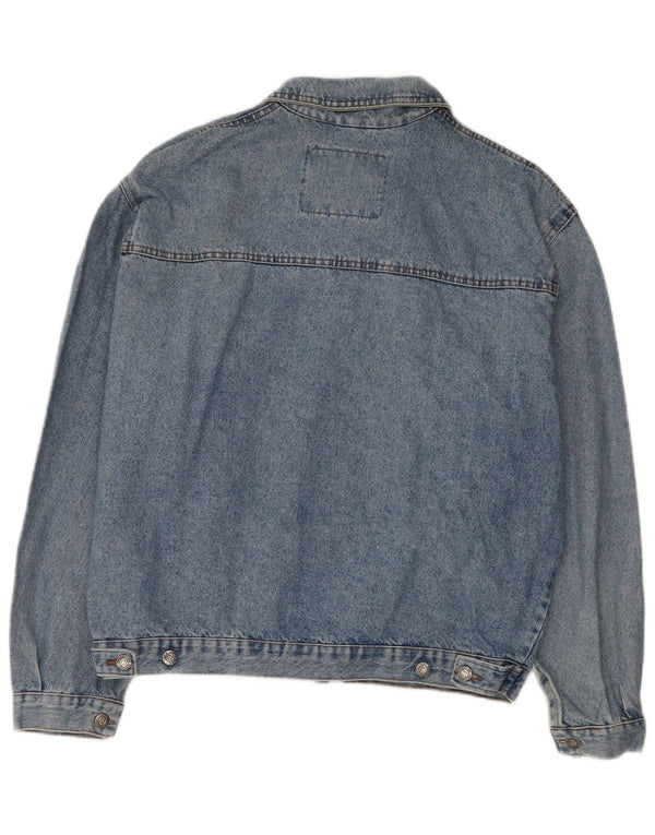 Vintage Herren Jeansjacke UK 42 XL Blaue Baumwolle