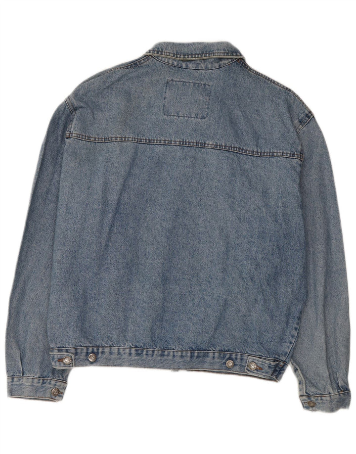 Vintage Herren Jeansjacke UK 42 XL Blaue Baumwolle