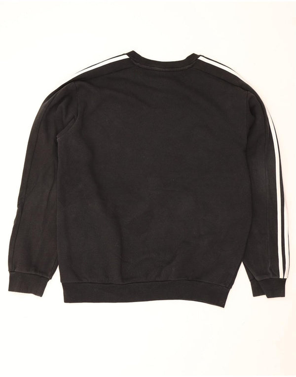 Adidas Herren Sweatshirt Pullover Medium Schwarz Baumwolle