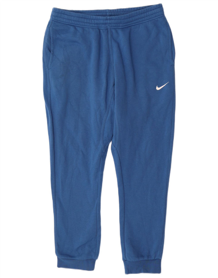 Nike Herren-Trainingshose, Jogginghose, Größe L, Blau, Baumwolle