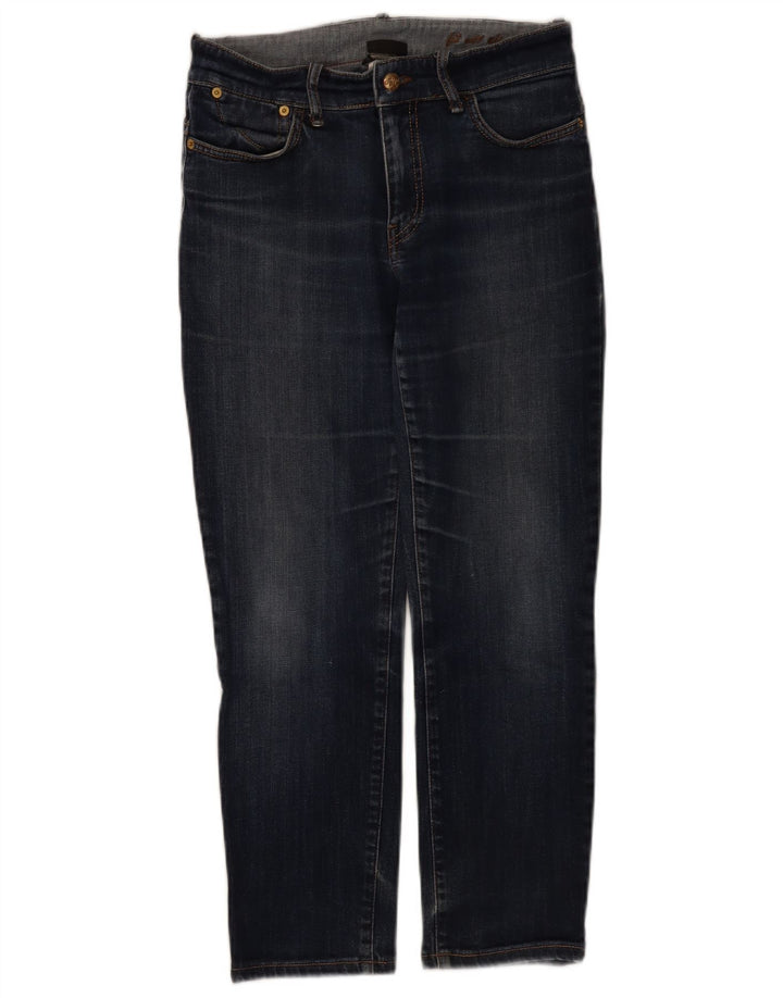 Max Mara Damen Weekend Slim Jeans W28 L26 Marineblaue Baumwolle