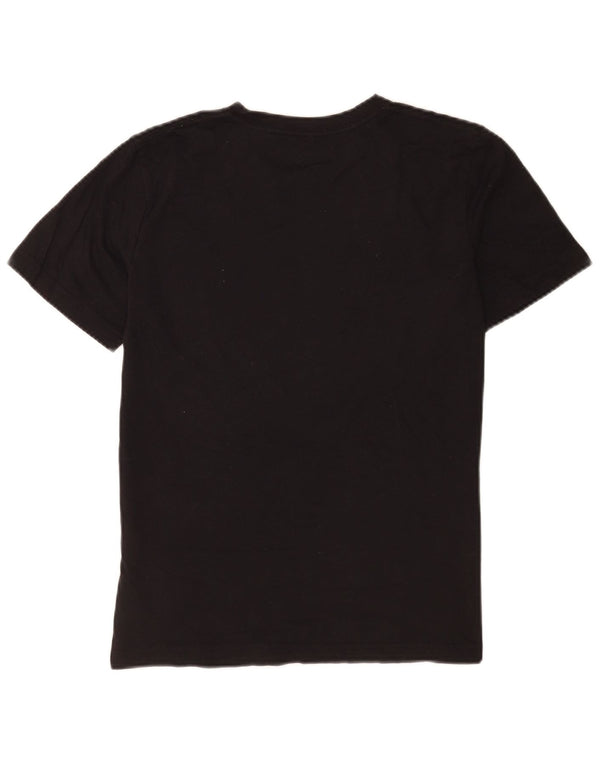 Hurley Grafik-T-Shirt-Oberteil für Mädchen, 14–15 Jahre, schwarze Baumwolle