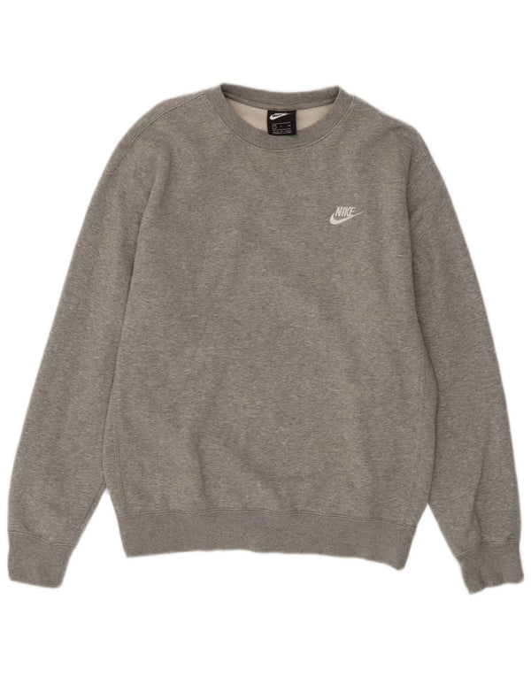 Nike Herren Sweatshirt Pullover Small Grau Baumwolle