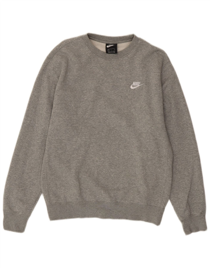 Nike Herren Sweatshirt Pullover Small Grau Baumwolle