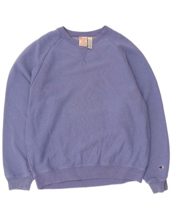 Champion Herren Reverse Weave Loose Fit Sweatshirt Pullover Small Lila Baumwolle