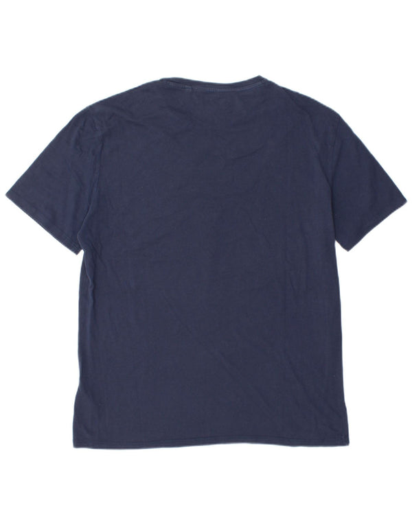 Guess Grafik-T-Shirt für Damen, UK 18, XL, Marineblau, Baumwolle