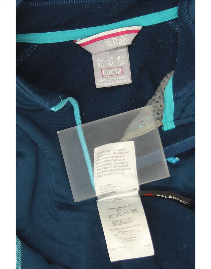 Rab Damen-Sweatshirt mit Reißverschluss am Hals, UK 12, Mittelblau, Polyester