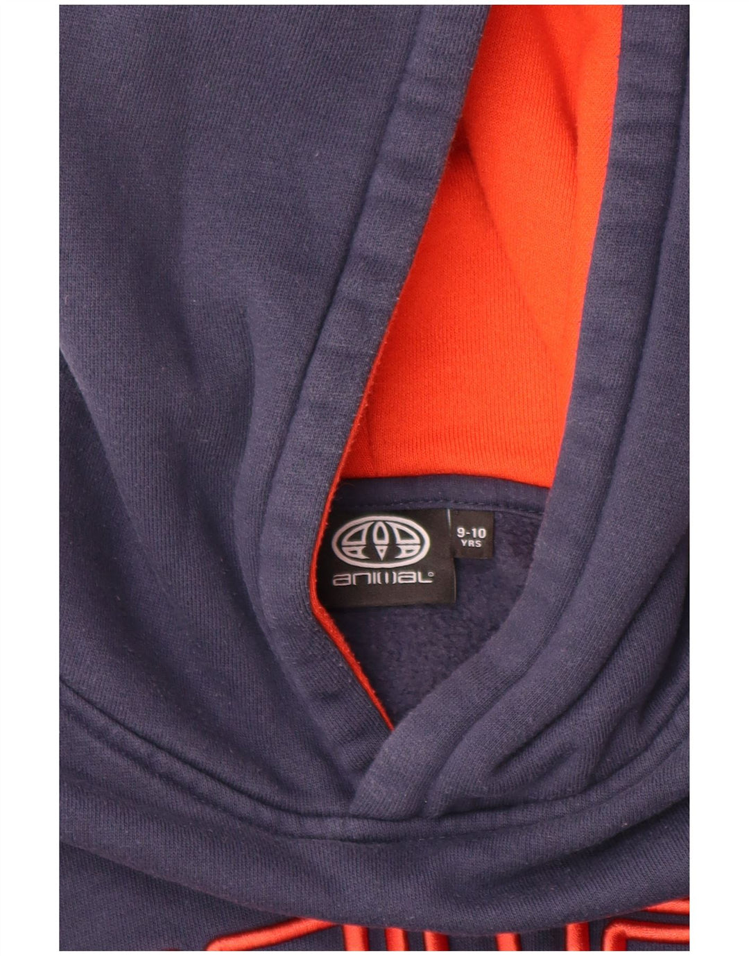 ANIMAL Kapuzenpullover mit Grafik für Jungen, 9–10 Jahre, marineblaue Baumwolle