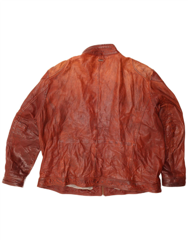 ENGBERS Herren Lederjacke UK 46 3XL Burgund