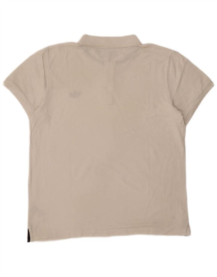 Adidas Herren Poloshirt Große weiße Baumwolle