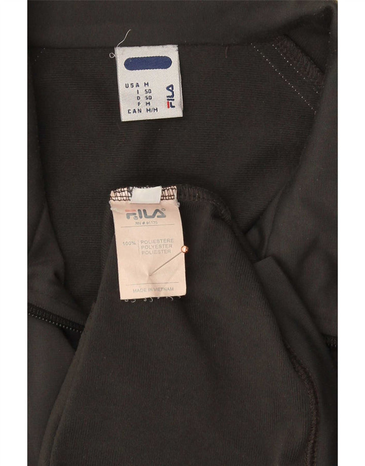Fila Herren-Trainingsanzugoberteil aus mittelgrauem Polyester