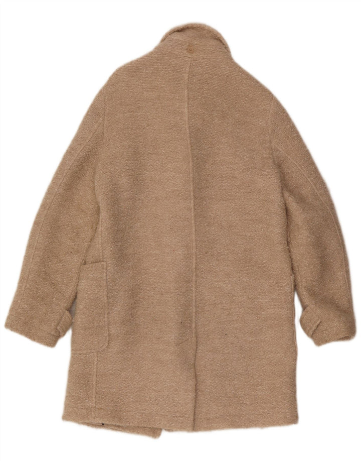 Tommy Hilfiger Damen Dufflecoat UK 10 Small Beige Wolle