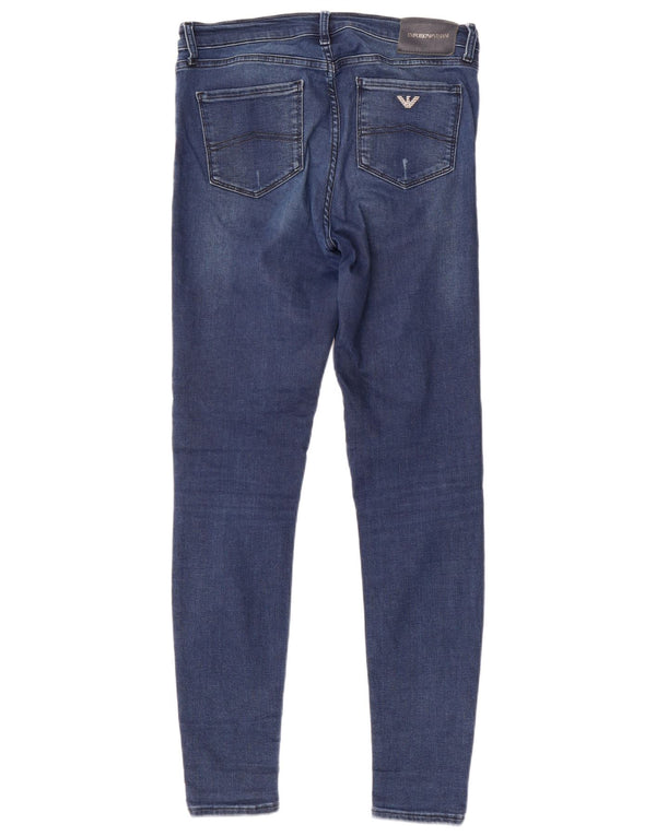Emporio Armani Damen Skinny Jeans W29 L32 Blaue Baumwolle