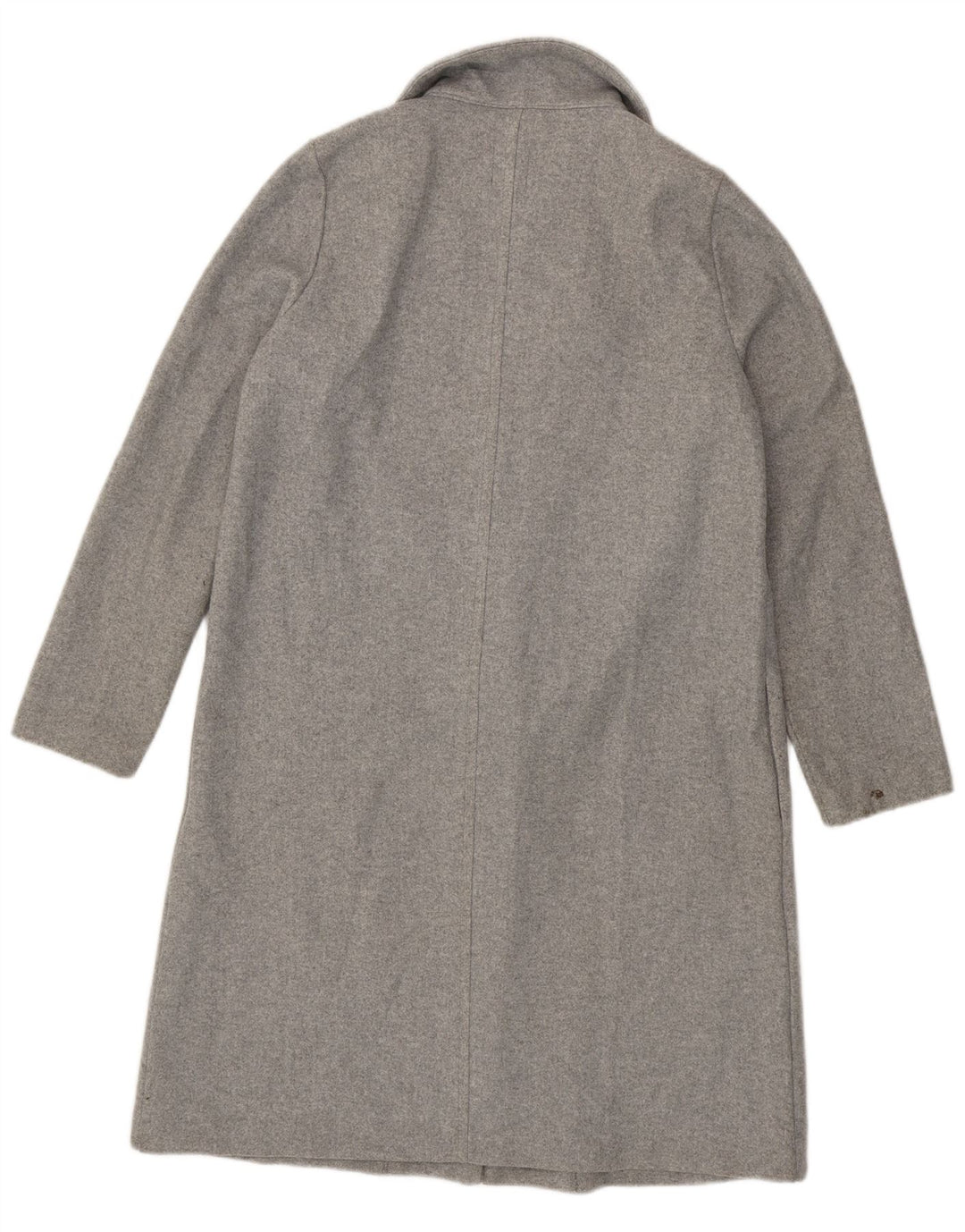 Zara Womens Open Overcoat UK 16 Large Grau Polyester