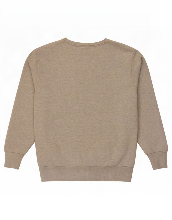 Ellesse Herren-Sweatshirt-Pullover aus mittelgrauer Baumwolle