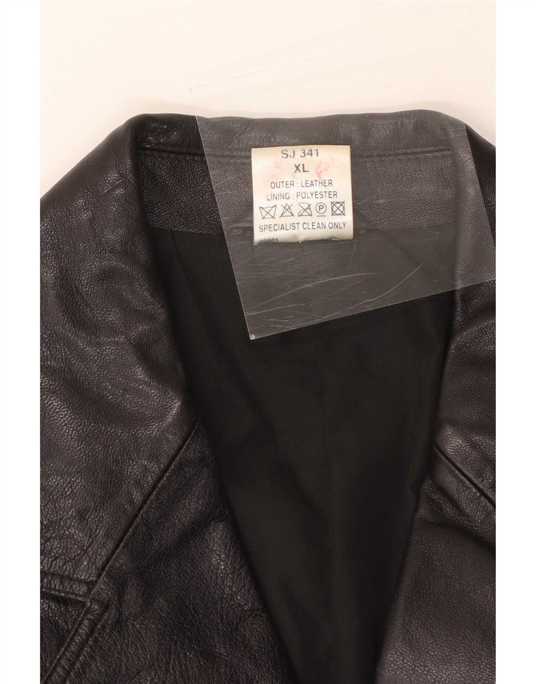 Vintage Herren Lederjacke UK 42 XL Schwarz