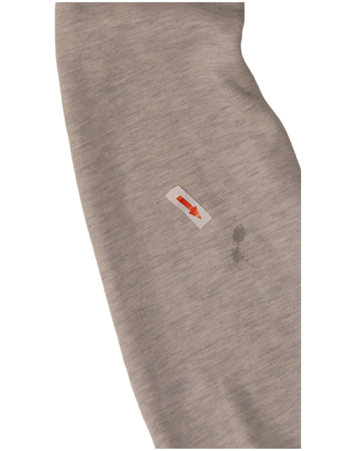 Superdry Damen Kapuzenpullover UK 14 Mittelgraue Baumwolle