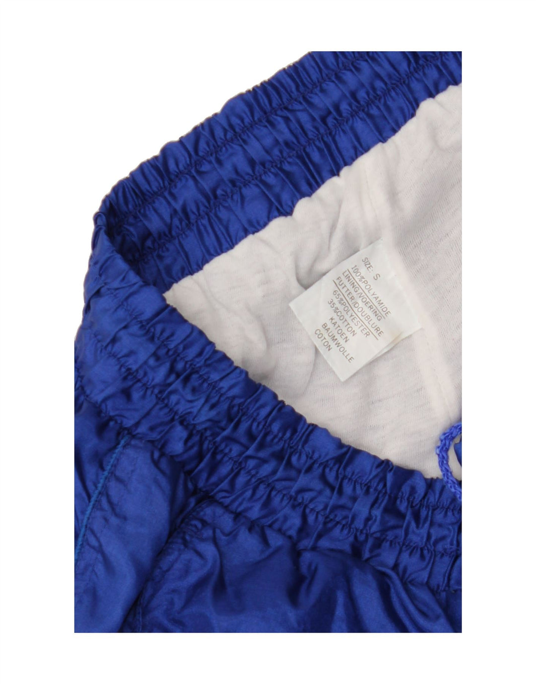 VINTAGE Mens Tracksuit Trousers Joggers Small  Blue Polyamide Vintage Vintage and Second-Hand Vintage from Messina Hembry 