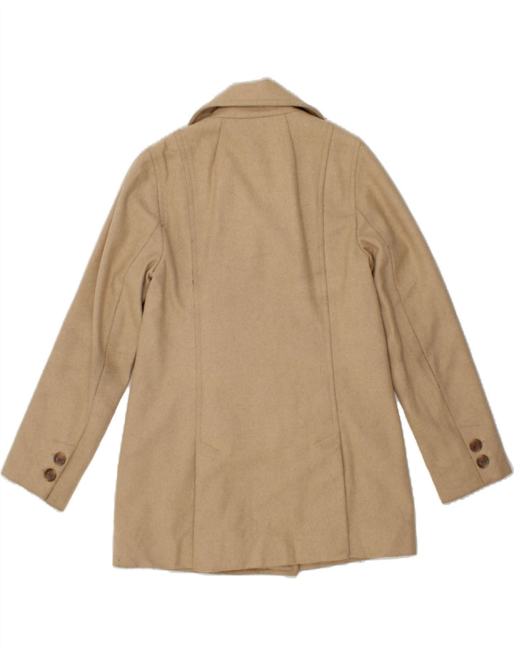 J. CREW Womens Double Breasted Coat UK 10 Small Beige Vintage J. Crew and Second-Hand J. Crew from Messina Hembry 