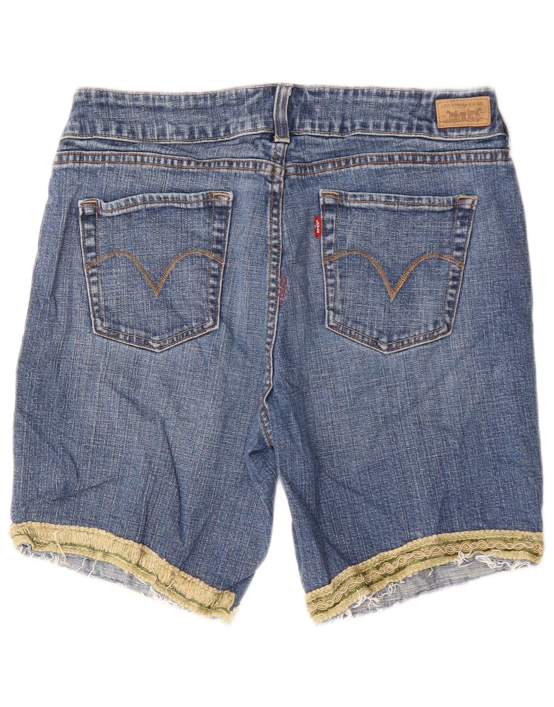 Levi's Damen 526 Denim Shorts US 12 Large W32 Blaue Baumwolle