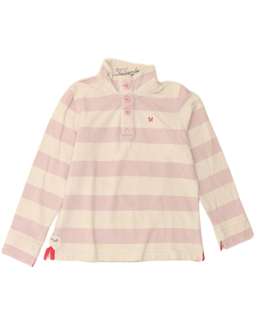 Crew Clothing Damen-Sweatshirt-Pullover, UK-Größe 44, Größe L, cremefarbene Baumwolle