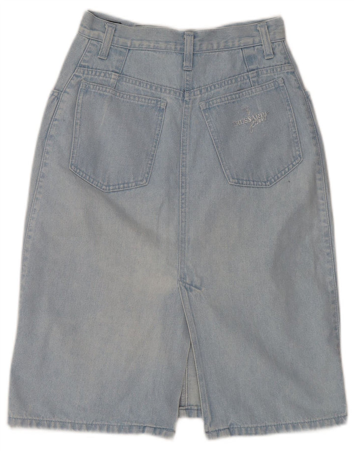 Trussardi Damen Jeansrock W24 XS Blau